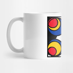 Mondrian Inspired Geometric Abstract Acrylic Painting VI Mug